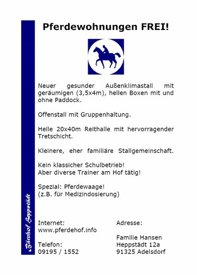 2006: Neuer Pferdestall